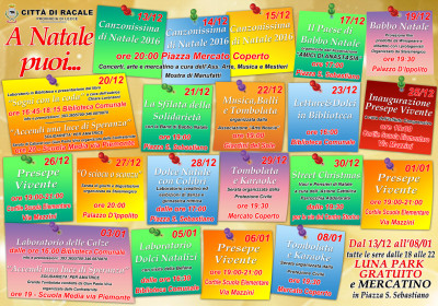 Calendario eventi  A NATALE PUOI...