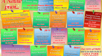 Calendario eventi  A NATALE PUOI...