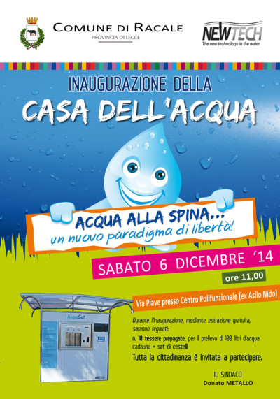 INAUGURAZIONE DELLA CASA DELL'ACQUA